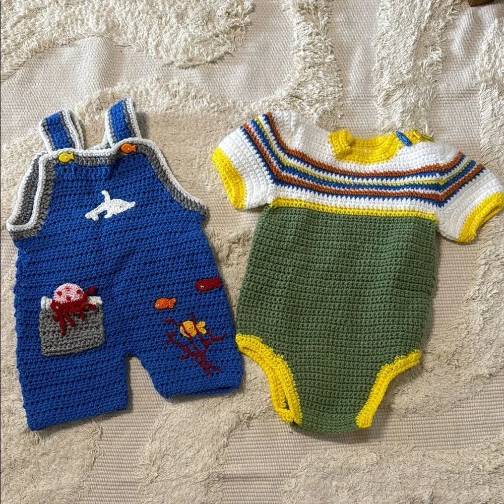 Handmade Crochet Baby Outfit